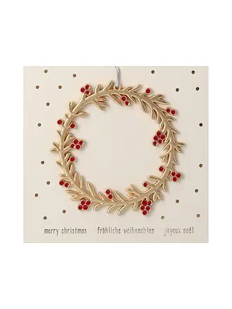 RAEDER | Festtagsornament 8,5cm Weihnachts Gesang | gold